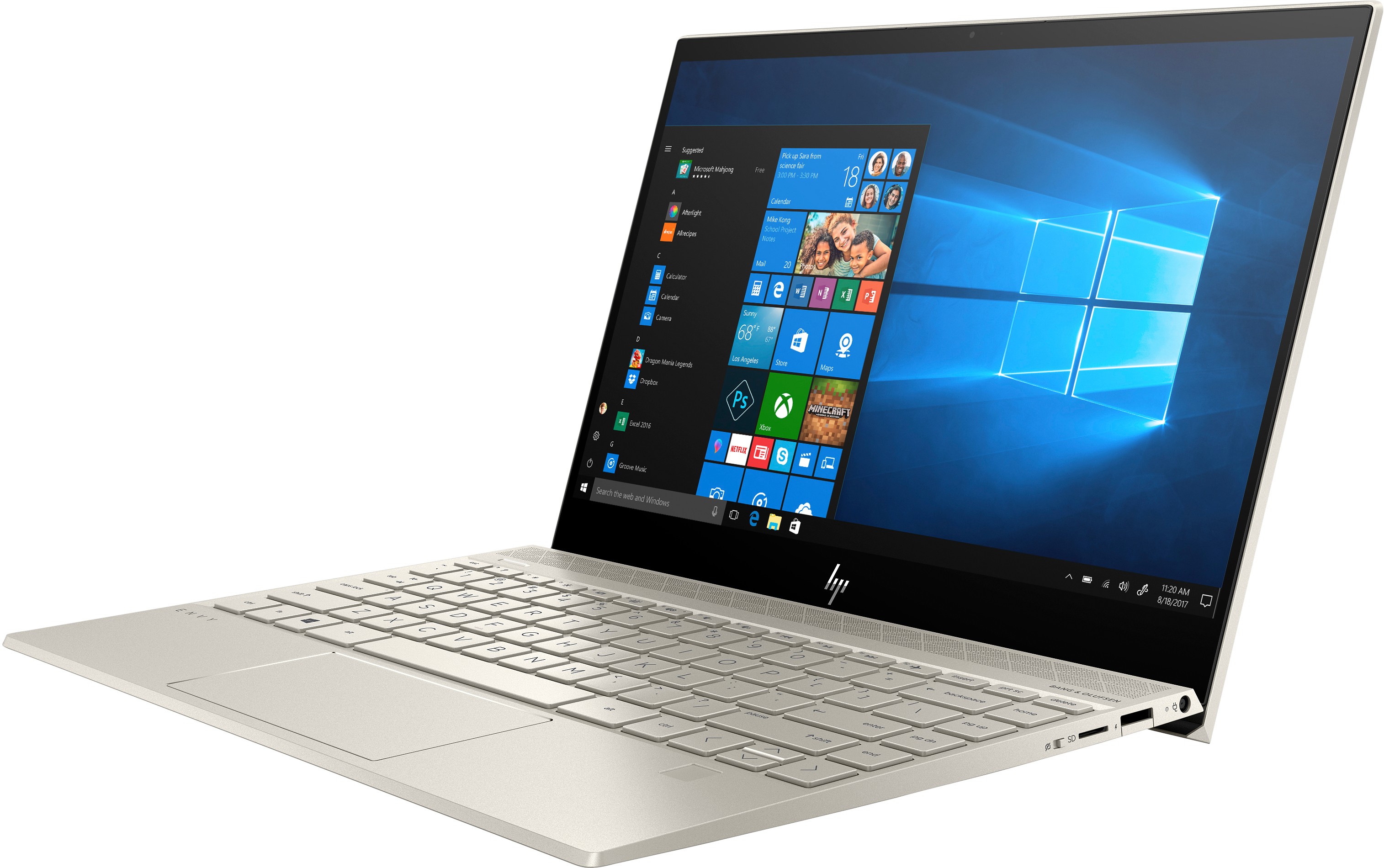 HP ENVY 13-aq0004ns Gold Notebook 33,8 cm (13.3 Zoll) 1920 x 1080 Pixel