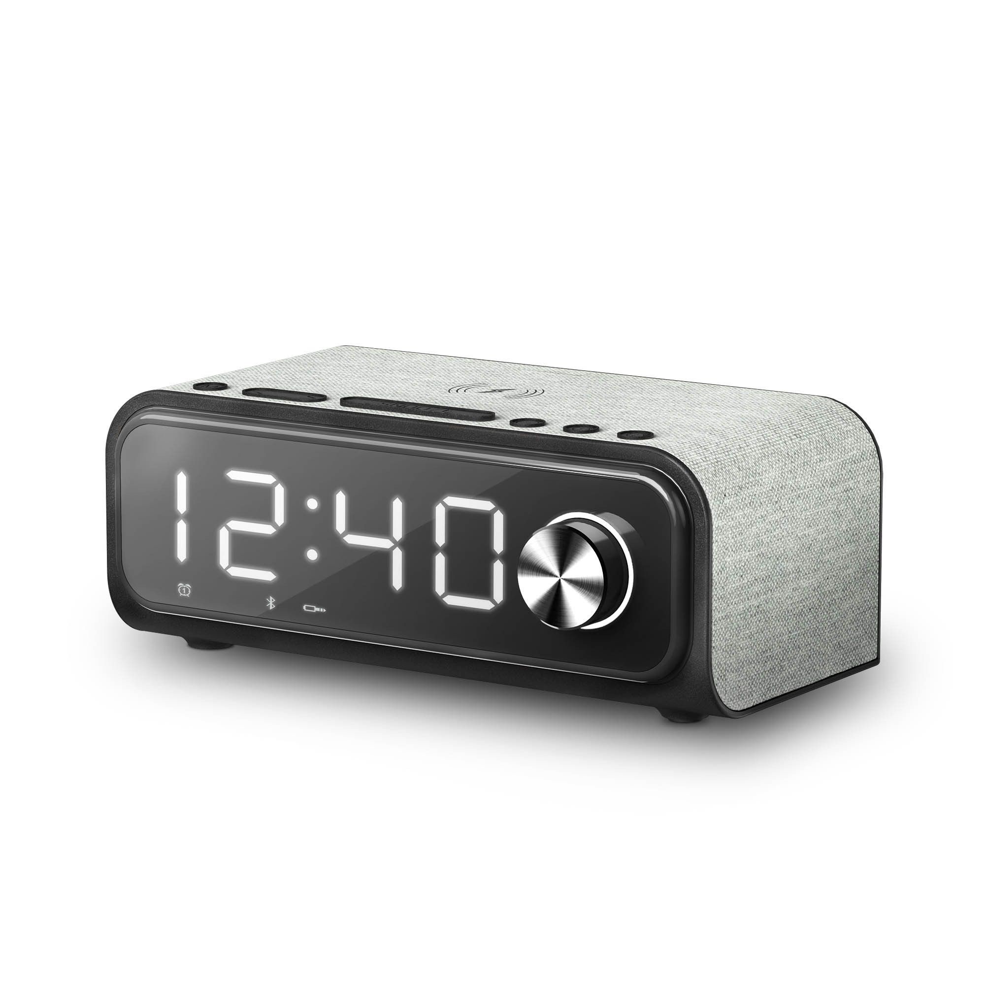 Energy Sistem Clock Speaker 4 Digitaler Wecker Schwarz, Grau