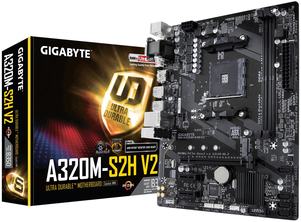 Gigabyte ga a320m s2h совместимость процессоров