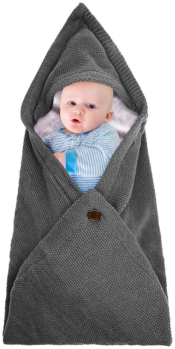 Danolt Dormirsaco Schlafsack Decke Newborn Warm Grey